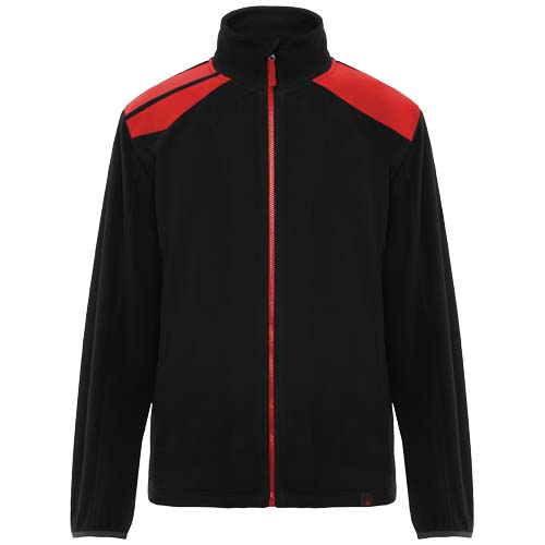 Terrano kurtka unisex z mikropolaru Czarny-Czerwony R8412D91 