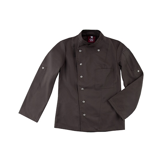 Bluza Kucharska Damska Slim Poliester Bawełna Chocolate CGW3105-487848 