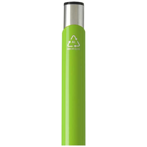 Moneta długopis z aluminium z recyklingu Limonkowy 10798491 (4)