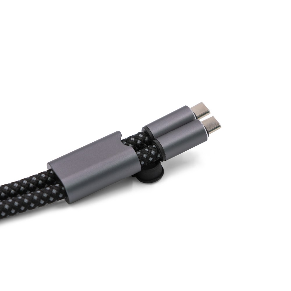 Kabel do ładowania i synchronizacji BrandCharger Lany Wristband Charge Grafitowy VA554-15 (9)