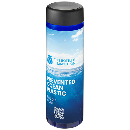 H2O Active® Eco Vibe 850 ml, bidon z zakrętką  Niebieski-Czarny 21048504 (1)