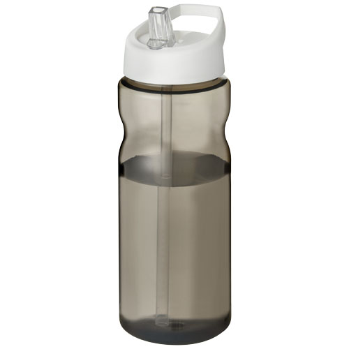 Bidon H2O Eco o pojemności 650 ml z wieczkiem z dzióbkiem Węgiel drzewny-Biały 21009901 