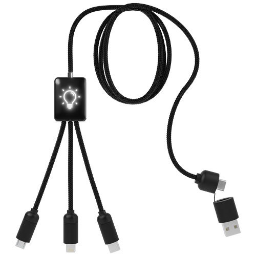 SCX.design C28 długi kabel do łądowania 5 w 1 Czarny-Biały 2PX06490 