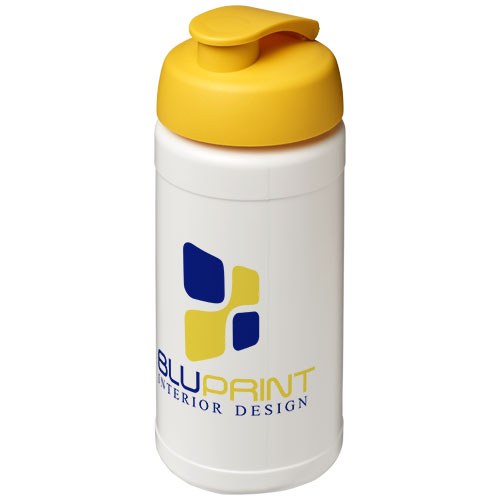 Bidon Baseline® Plus o pojemności 500 ml z wieczkiem zaciskowym Biały-Żółty 21006810 (1)