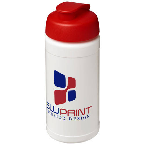 Bidon Baseline® Plus o pojemności 500 ml z wieczkiem zaciskowym Biały-Czerwony 21006803 (1)
