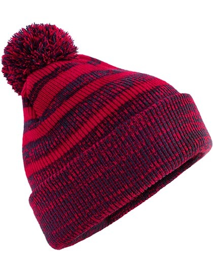 Czapka dzianinowa w paski Team Red / Navy CB476-1398341 