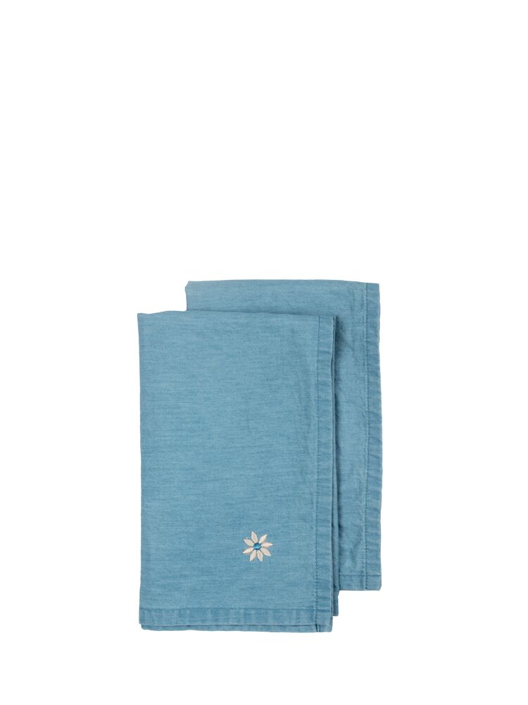 Gadżet reklamowy - EDEN SERWETKA DENIM, ZESTAW 2 SZT., NIEBIESKI