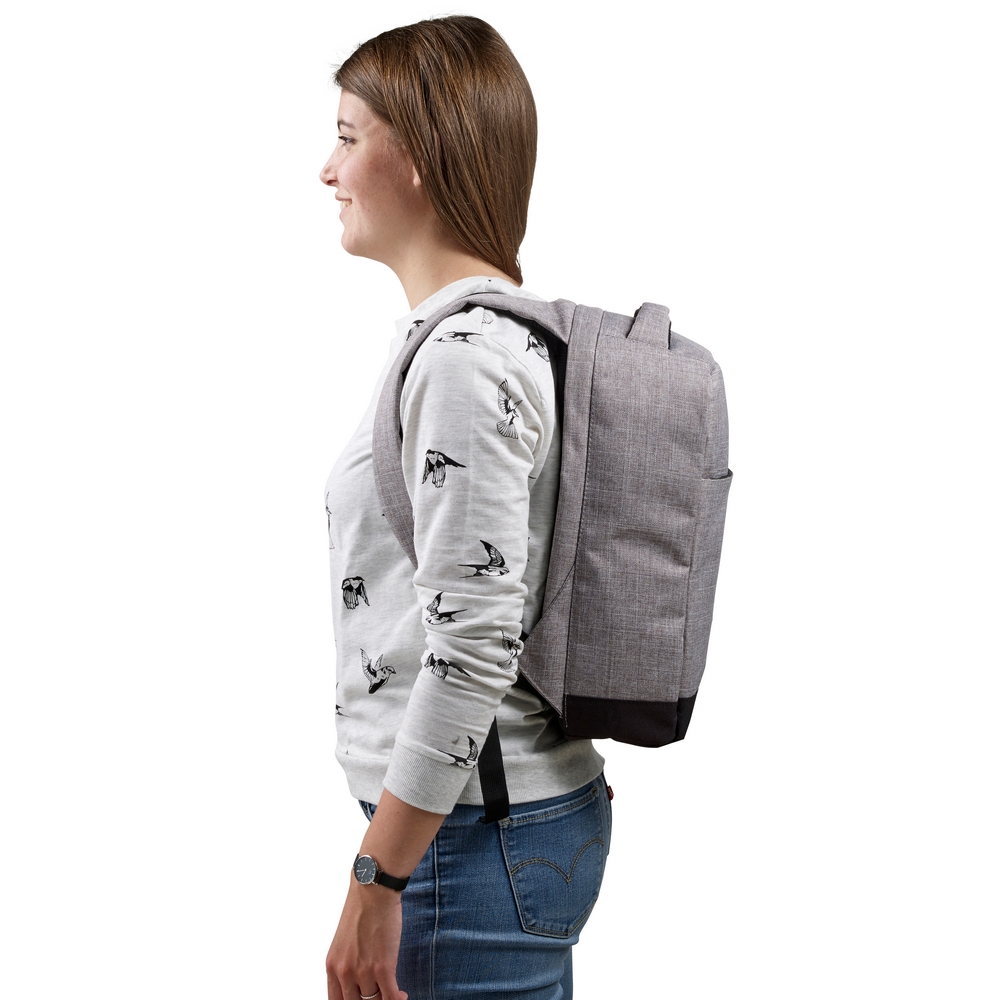 Plecak na laptopa 13", chroniący przed kieszonkowcami Szary V0610-19 (3)