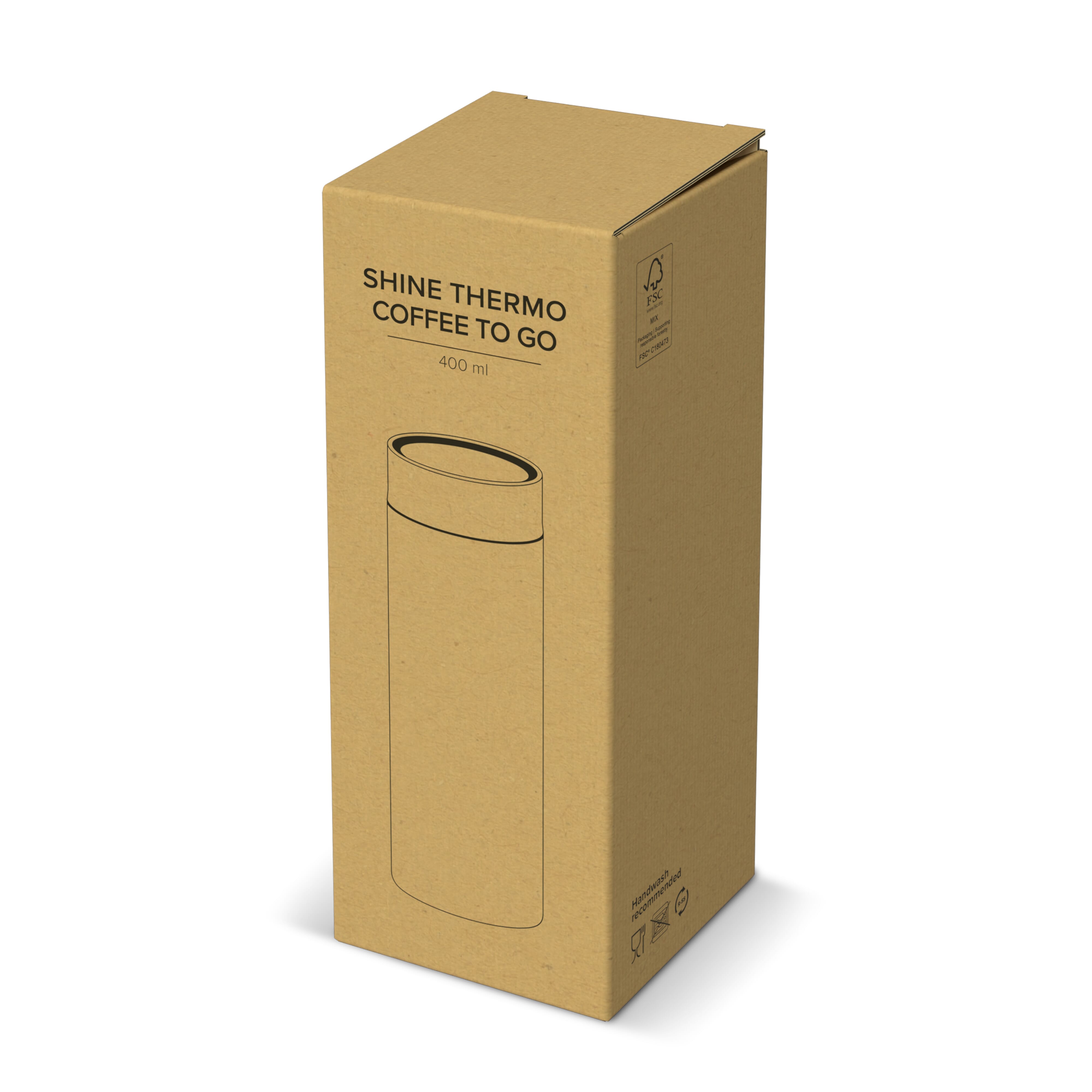 360 Shine termo kubek na kawę 400 ml Szary LT98719-N0061 (1)