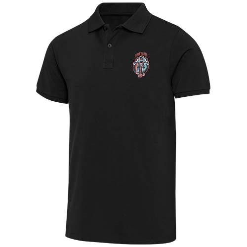 Beryl naturalna koszulka polo z recyklingu z krótkim rękawem, unisex, o gramaturze 220 g/m² Czarny 3955890A (1)