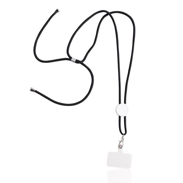 Gadżet reklamowy - Smycz z uchwytem na telefon z RPET / Daily