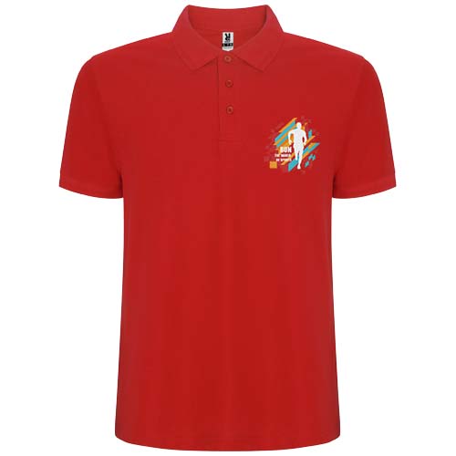 Pegaso Premium koszulka męska polo z krótkim rękawem Czerwony R66094I5 (1)