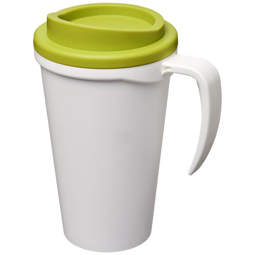 Kubek termiczny z serii Americano® Grande o pojemności 350 ml Biały-Limonkowy 21000404 