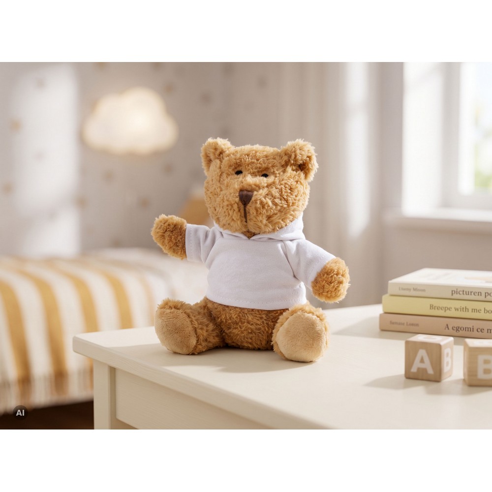 Pluszowy miś z koszulką | Camicero Biały HE863-02 (1)