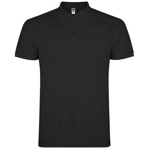 Star koszulka męska polo z krótkim rękawem Czarny R66383O5 
