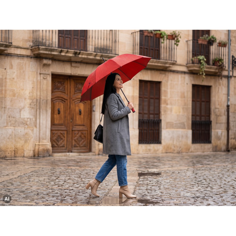 Parasol automatyczny | Dwight Czerwony V9852-05 (1)