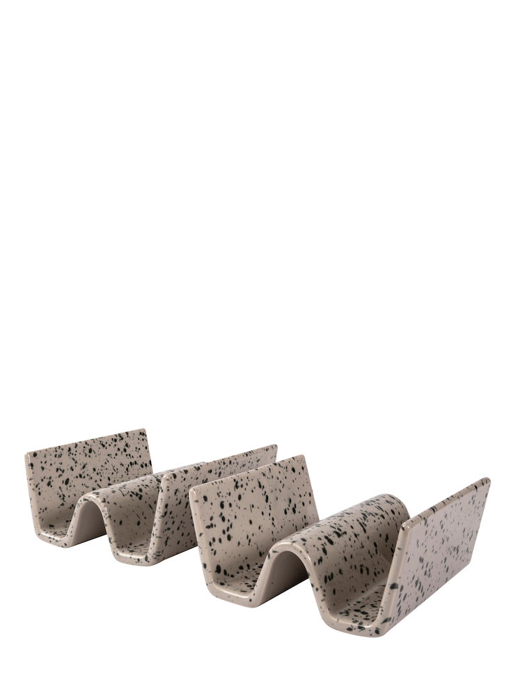 Gadżet reklamowy - Stojak na tacosy DITTE 2-szt, szary/czarny