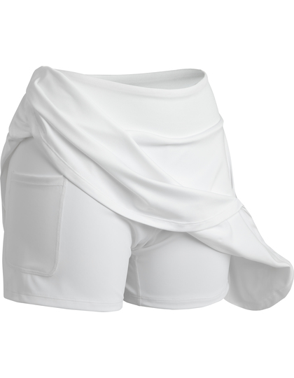 Spódnica Damska Sportowa z Szortami Oddychająca White RT797F-808226 (1)
