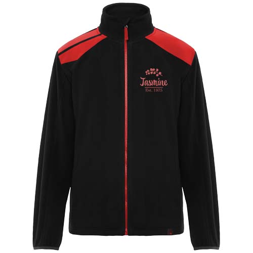Terrano kurtka unisex z mikropolaru Czarny-Czerwony R8412D91 (1)