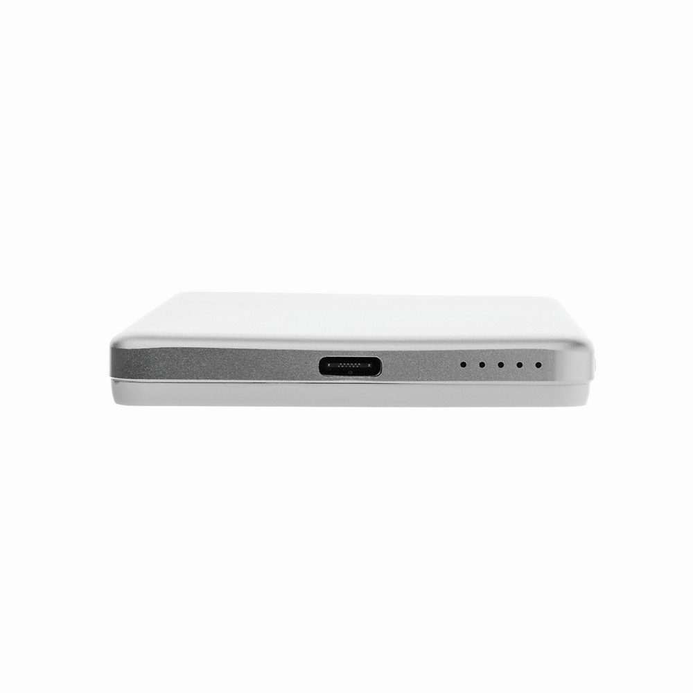 Power bank 5000 mAh, ładowarka bezprzewodowa 5W Orion Srebrny P322.6002 (3)