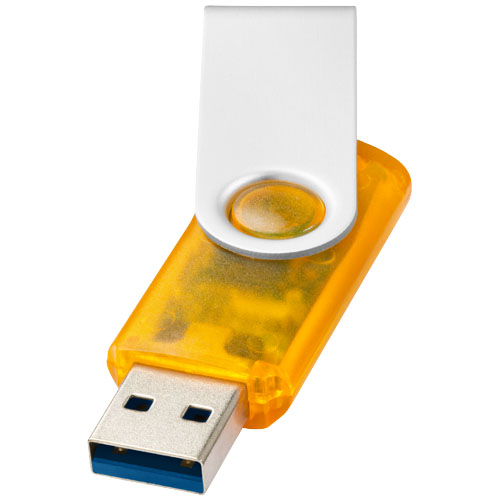Rotate pendrive wyposażony w interfejs USB 3.0, półprzezroczysty Pomarańczowy 1Z51031N 