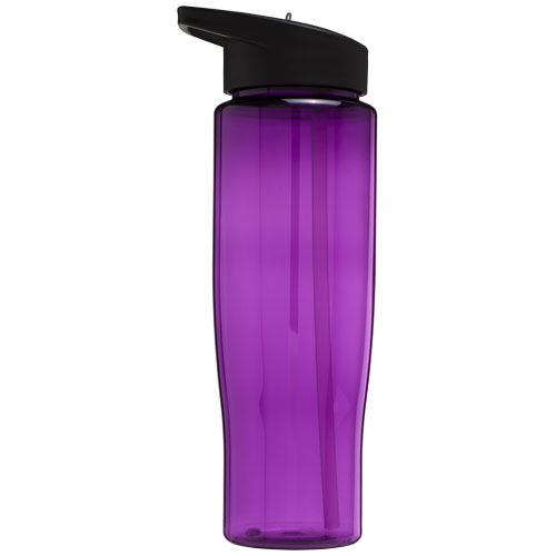Bidon H2O Tempo® o pojemności 700 ml z wieczkiem z słomką Fioletowy-Czarny 21004407 (3)
