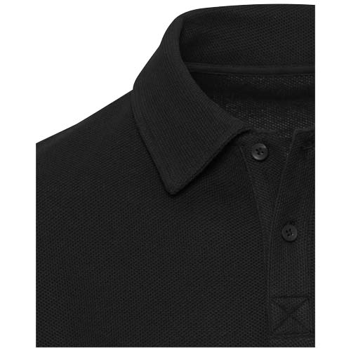 Apollo koszulka polo z długim rękawem, uniseks Czarny 3955090A (4)