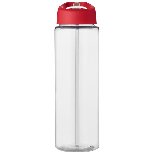 Bidon H2O Vibe o pojemności 850 ml z wieczkiem z dzióbkiem Przezroczysty-Czerwony 21009615 (2)