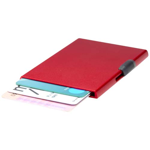 Magnetyczne etui na karty z ochroną RFID, wykonane z materiałów z certyfikatem RCS Czerwony 12452821 