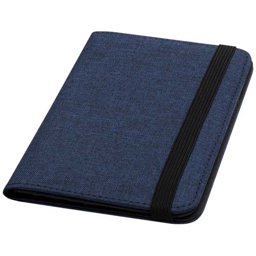 Ross etui na paszport RPET RFID wykonane z materiałów z recyklingu z certyfikatem GRS Melanż granatowy 13005855 
