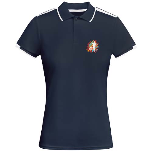 Tamil sportowa koszulka damska polo z krótkim rękawem Granatowy-Biały R04098S1 (1)