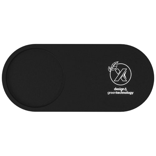 SCX.design W17 bezprzewodowa ładowarka indukcyjna 10 W z podświetlanym logo i bambusowym stojakiem na ołówki Drewniany-Czarny 1PX07871 (6)