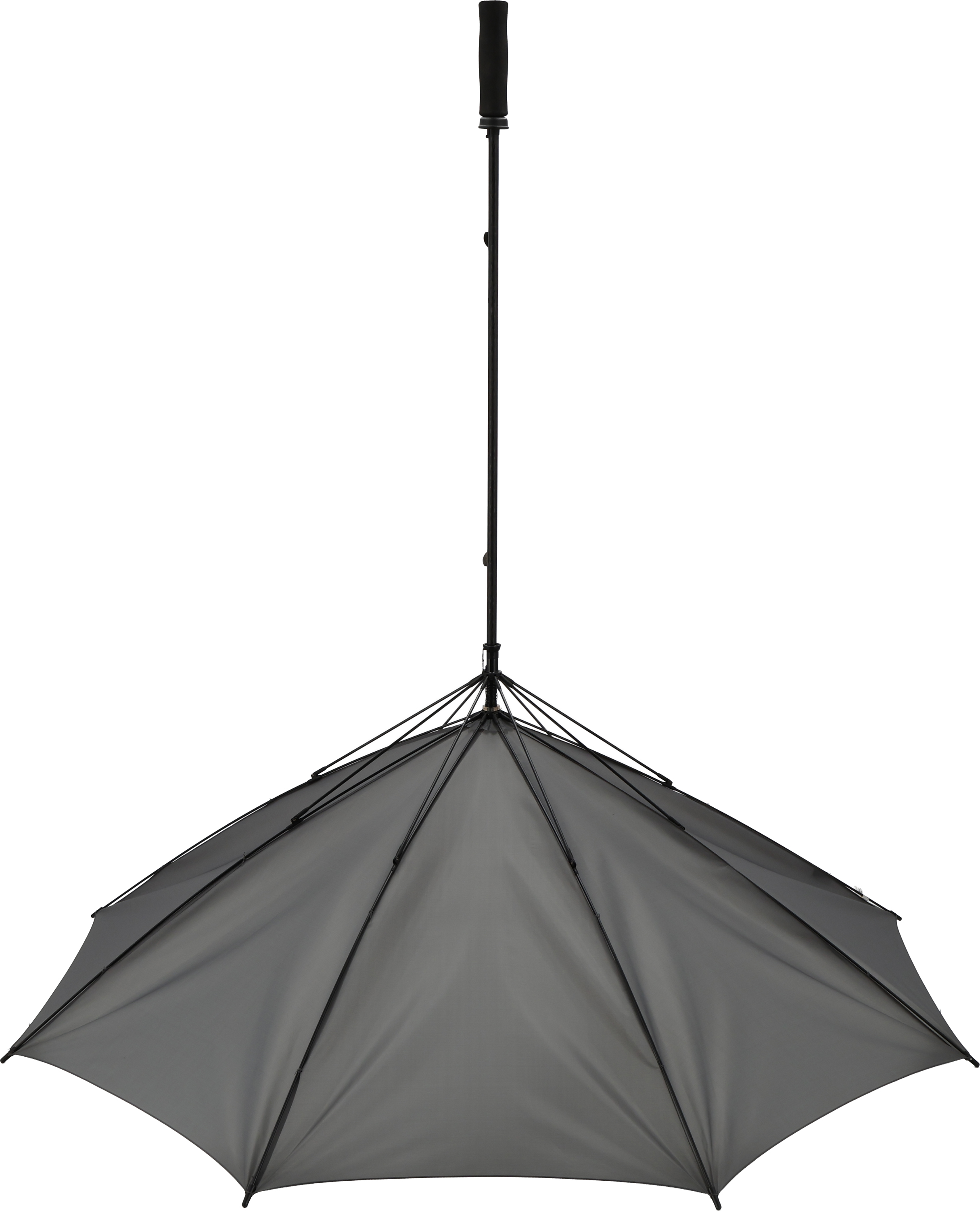 Parasol manualny XL Ø130 cm HURRICAN Szary 518707 (3)