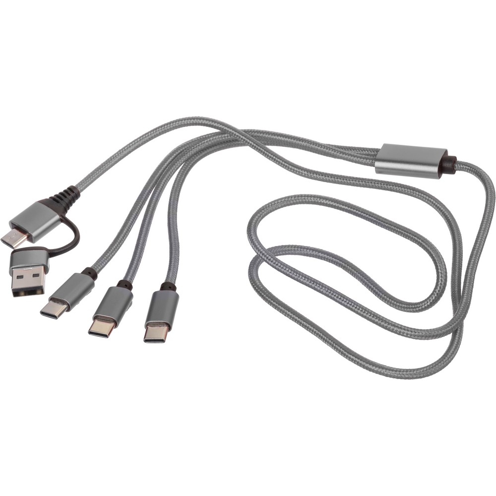 Kabel do ładowania 6 w 1 Srebrny VB331-32 (4)