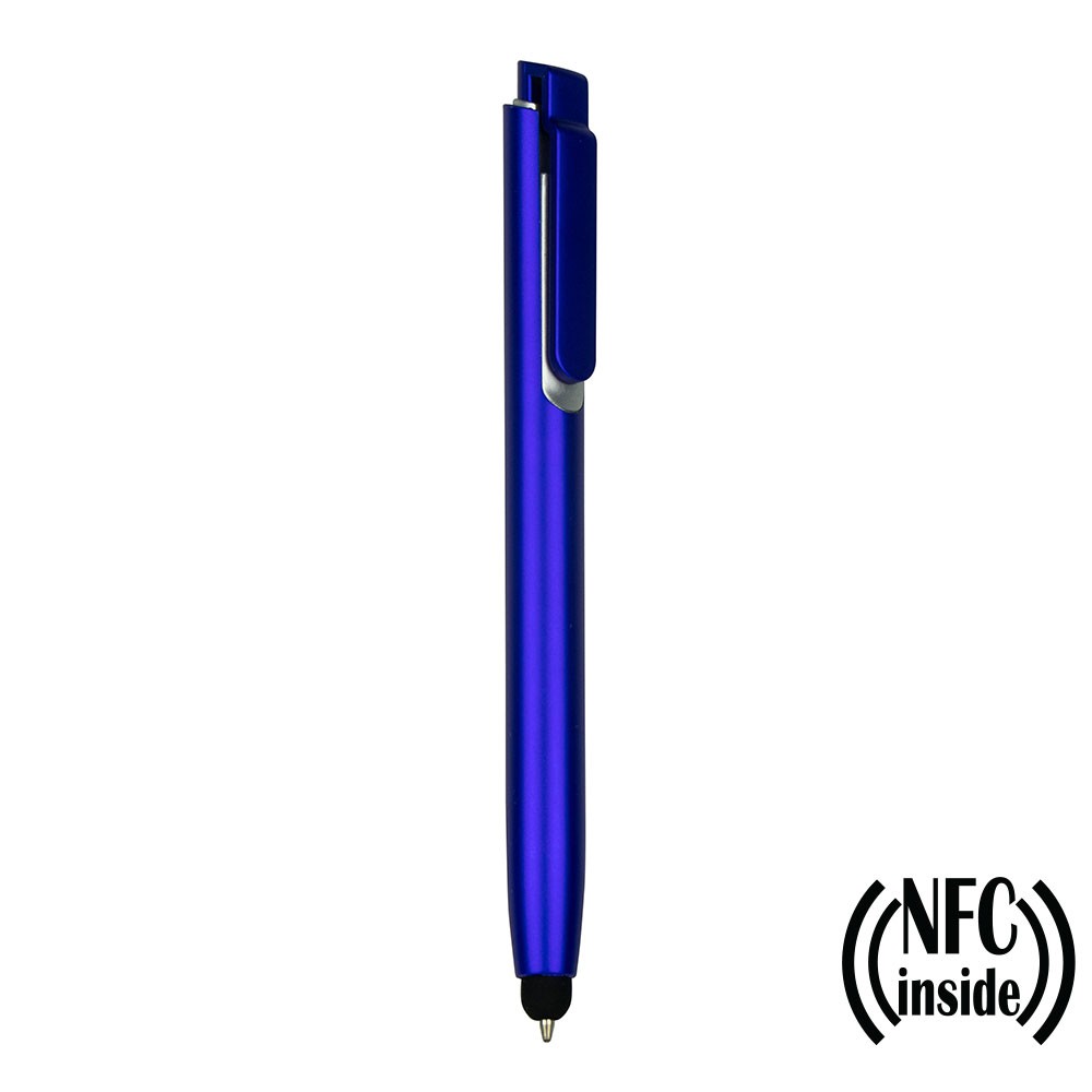 Długopis z chipem NFC, touch pen | Henrietta Granatowy V9343-04 (4)