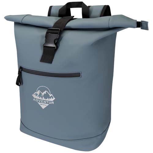 Resi Plus plecak na 15-calowego laptopa o pojemności 18 l z recyklingu, z certyfikatem GRS i zwijaną górną częścią Szaroniebieski 13009355 (1)