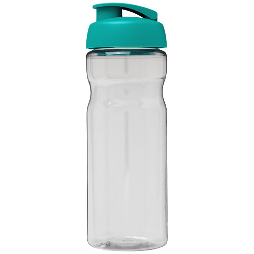 Bidon H2O Base® o pojemności 650 ml z wieczkiem zaciskowym Przezroczysty-Turkusowy niebieski 21004505 (2)