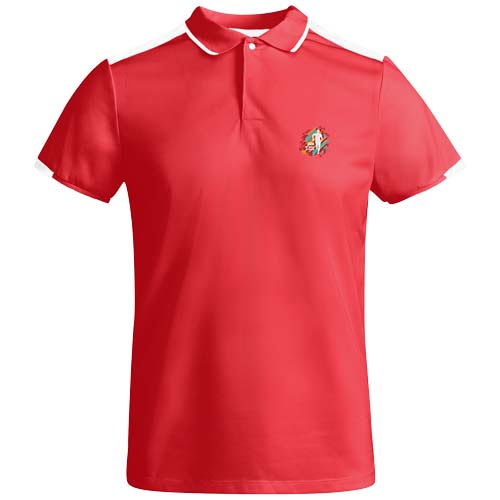 Tamil sportowa koszulka dziecięca polo z krótkim rękawem Czerwony-Biały K04028NO (1)