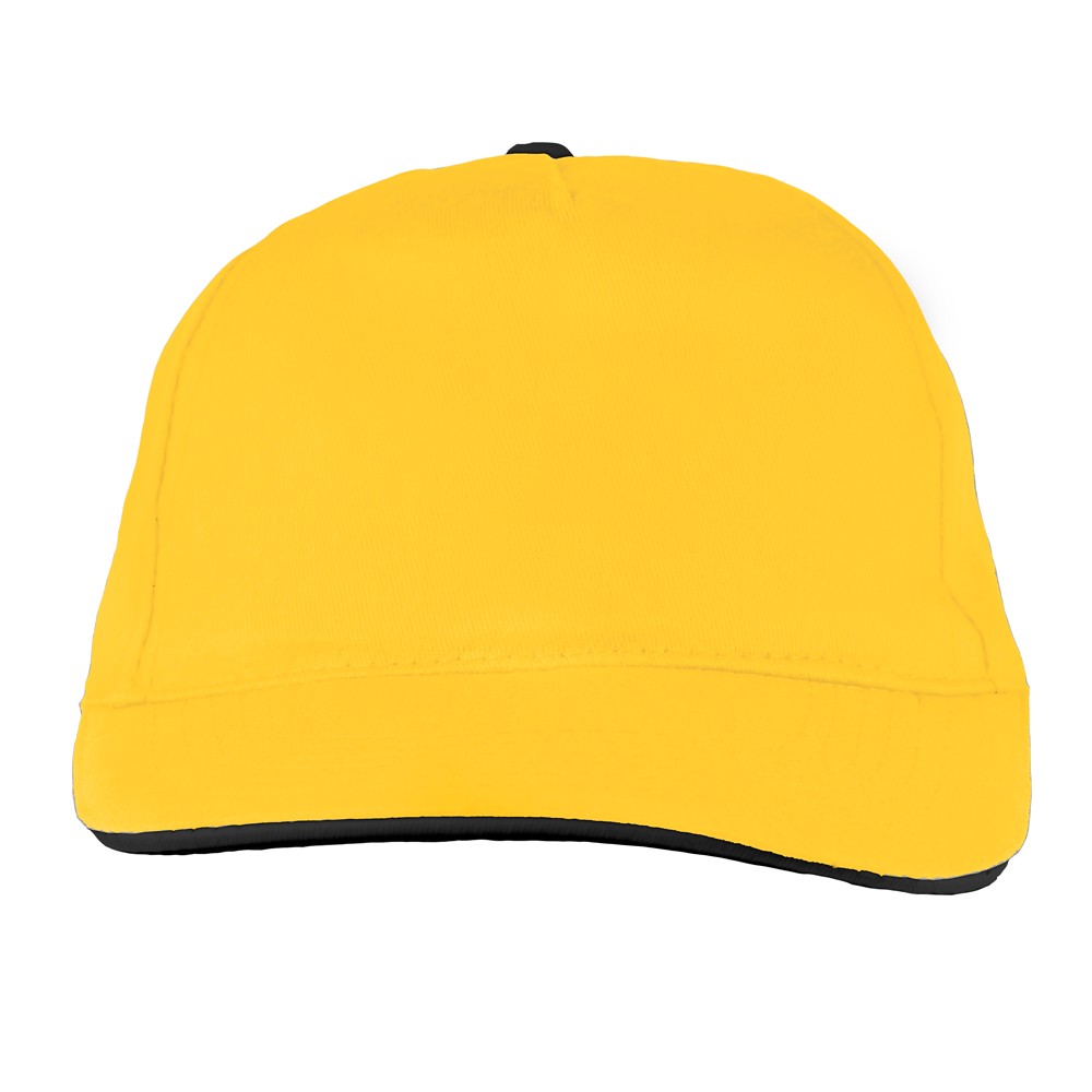 Czapka z daszkiem żółty V7021-08 (2)