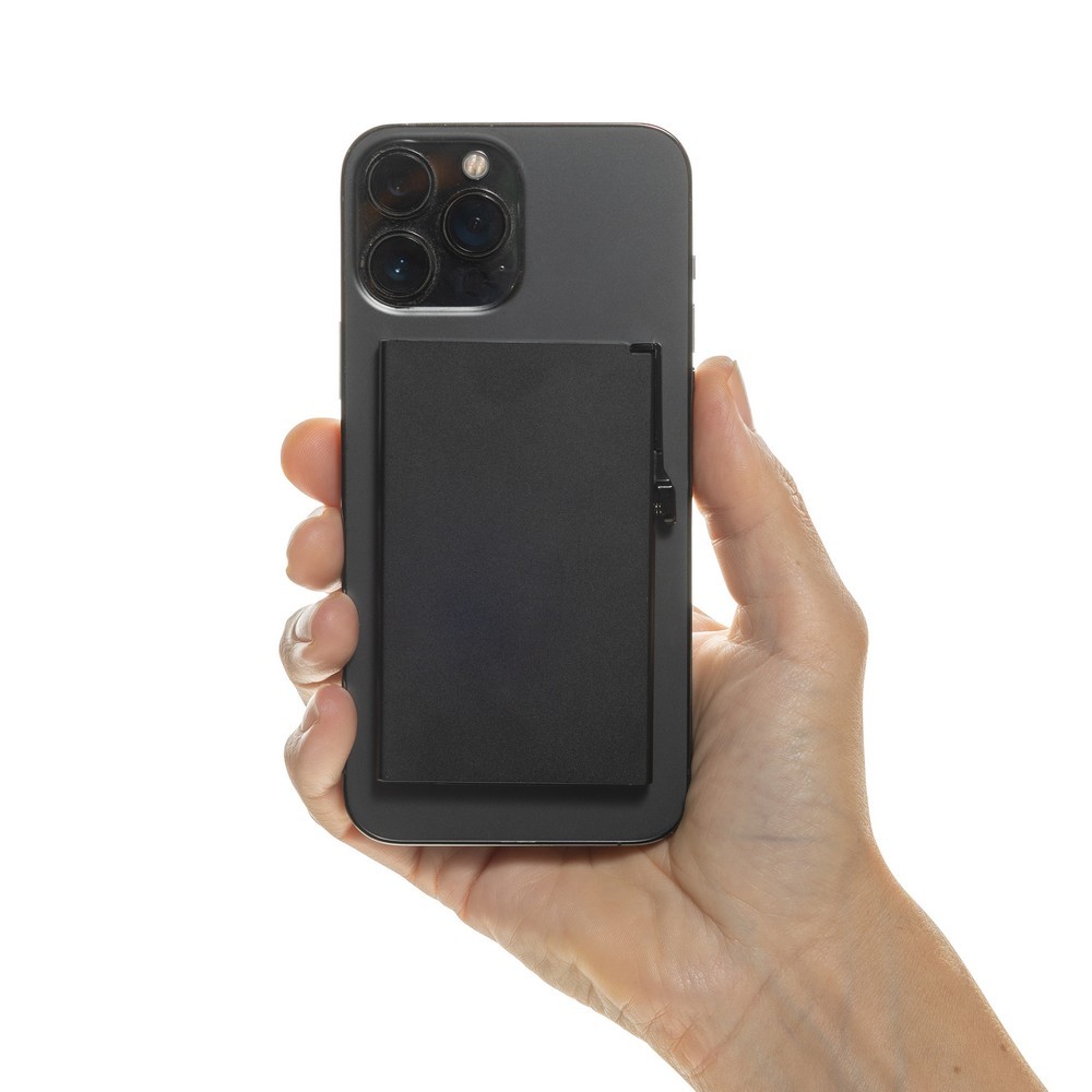 Magnetyczne etui na kartę kredytową, ochrona RFID Black P820.9501 (4)