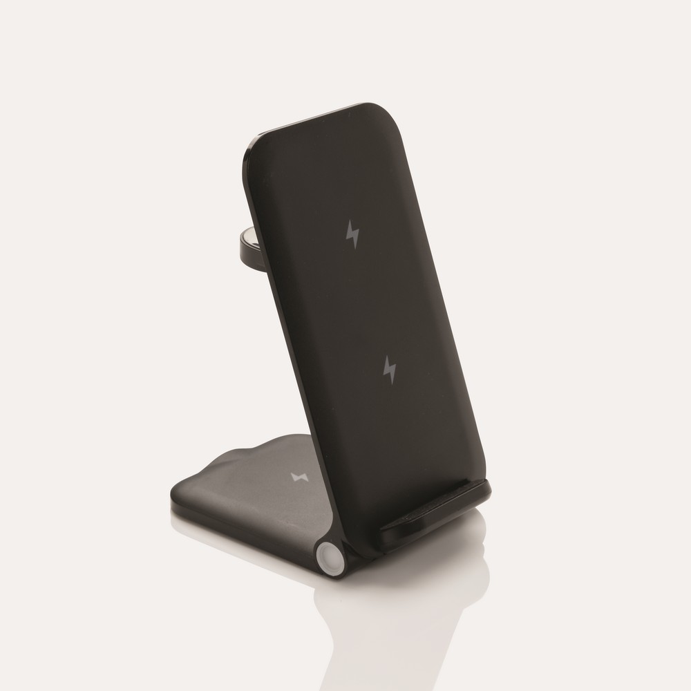 Ładowarka bezprzewodowa 3 w 1, 15W Powerpal Czarny P309.0601 (11)