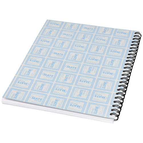 Notatnik Desk-Mate® w formacie A5 z przedziałką i okładką wykonaną z PP Biały-Czarny 21247012 (2)