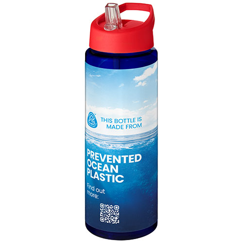 H2O Active® Eco Vibe 850 ml, bidon z dzióbkiem  Niebieski-Czerwony 21048607 (1)