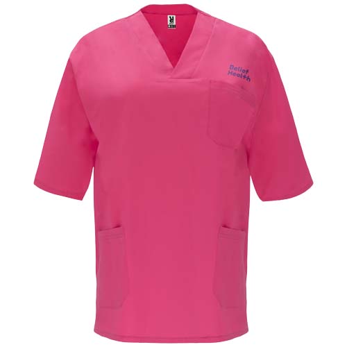 Panacea 160 g/m2 bluzka do pracy unisex z krótkim rękawem  Róż rozetka R90984R0 (1)