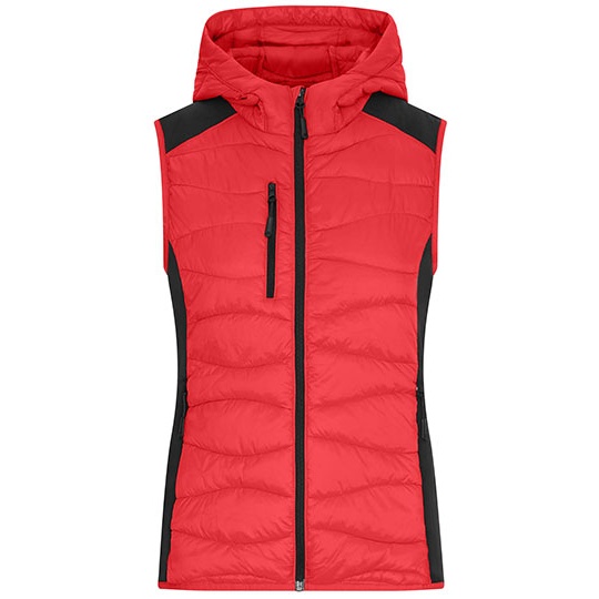 Kamizelka Damska Hybrydowa Ocieplana z Kapturem - Blue & Navy Red JN1327-523751 