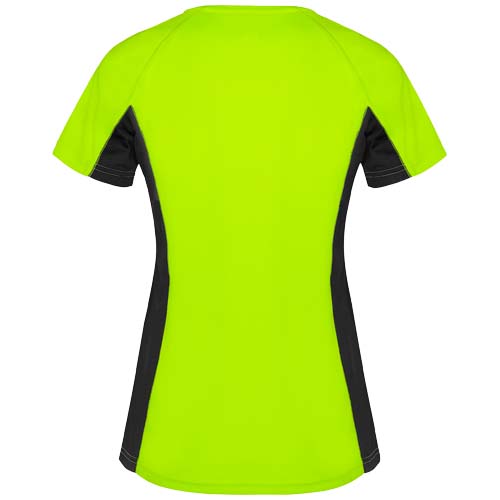 Shanghai sportowa koszulka damska z krótkim rękawem Fluor Green R66489G2 (2)