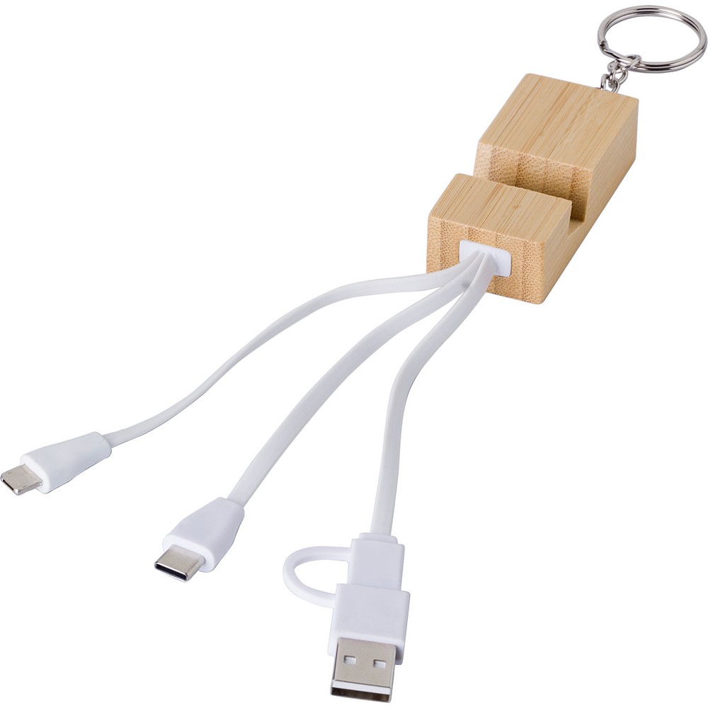 Kabel do ładowania, stojak na telefon Brązowy V1690-16 
