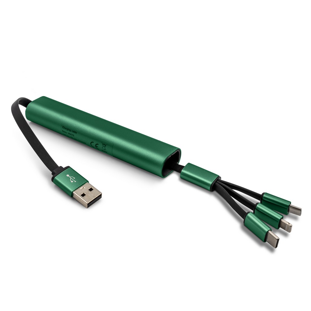 Kabel do ładowania i synchronizacji | Evelyn Zielony V0479-06 (4)