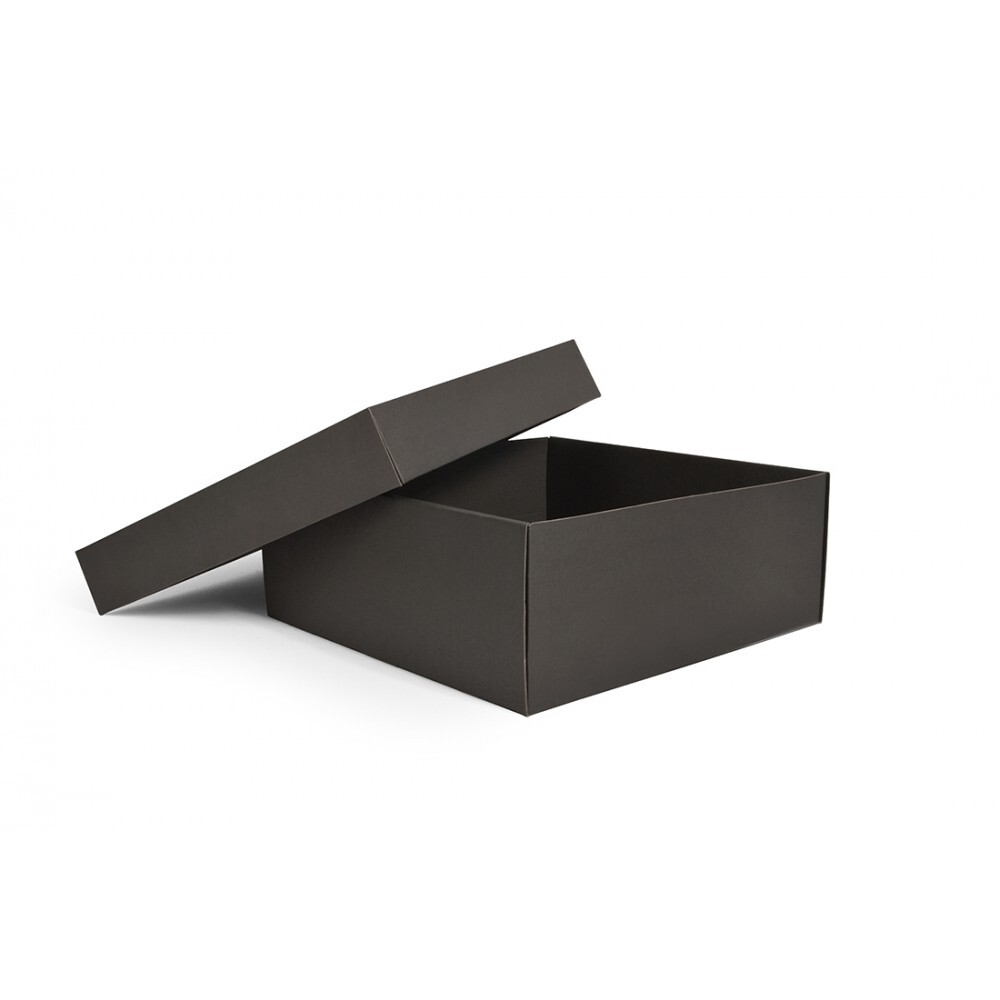 Pudełko fasonowe z wieczkiem 33x33x13 Czarny OGBOX009_2BLK 