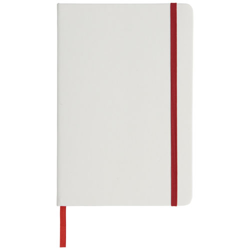 Biały notes A5 Spectrum z kolorowym paskiem Biały-Czerwony 10713502 (3)